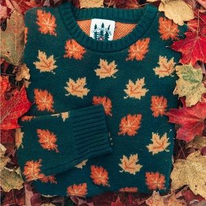 The Big Cozy Fall Leaf Sweater - Kiel James Patrick